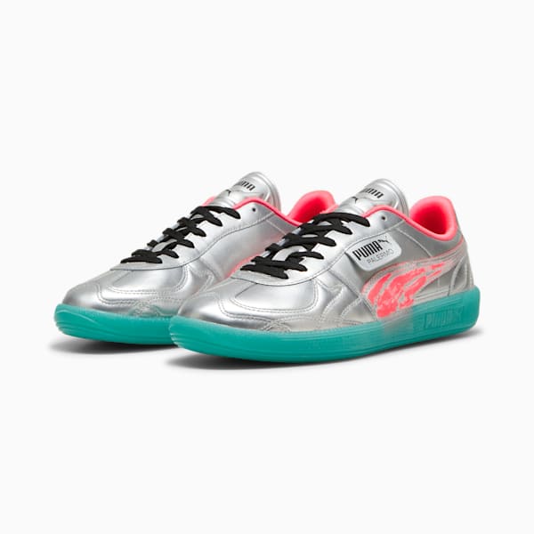 Tenis Palermo New Gen Footy, PUMA Silver-Sparkling Green, extralarge