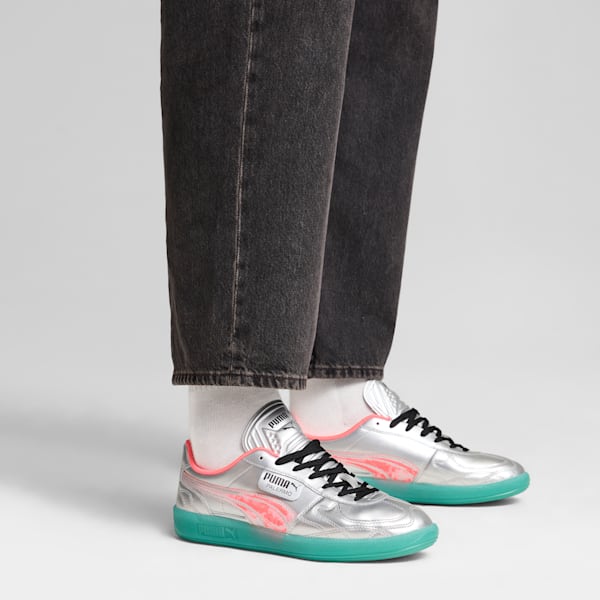 Tenis Palermo New Gen Footy, PUMA Silver-Sparkling Green, extralarge