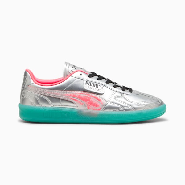 Tenis Palermo New Gen Footy, PUMA Silver-Sparkling Green, extralarge