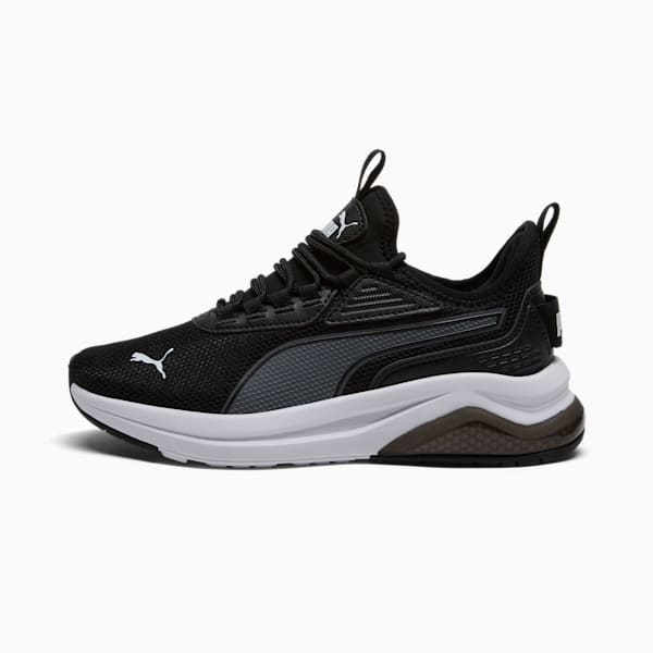 Tenis para niños grandes Amplifier, PUMA Black-Cool Dark Gray-PUMA White, extralarge