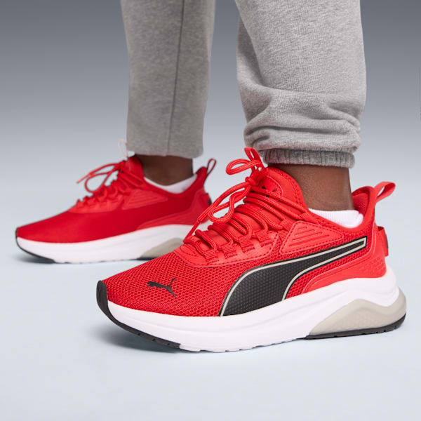 Amplifier Big Kids' Sneakers, For All Time Red-PUMA Black-PUMA Silver, extralarge