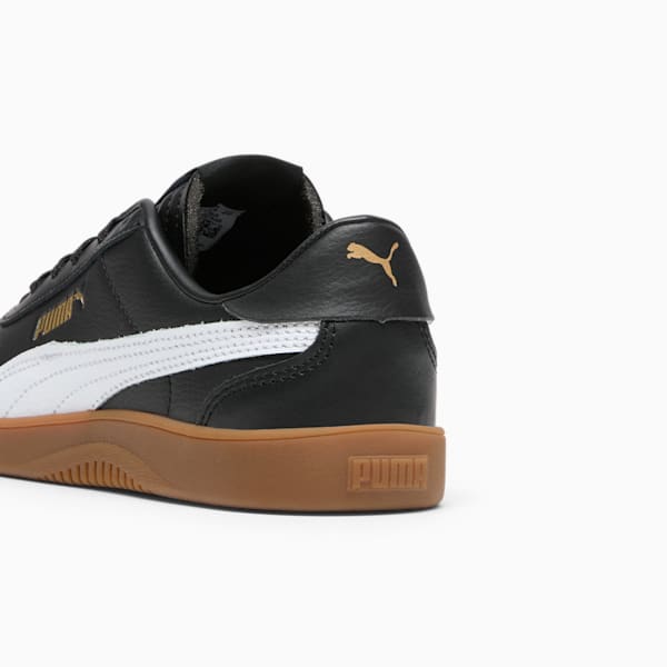 PUMA Club 5v5 Big Kids' Sneakers, PUMA Black-PUMA White-PUMA Gold, extralarge