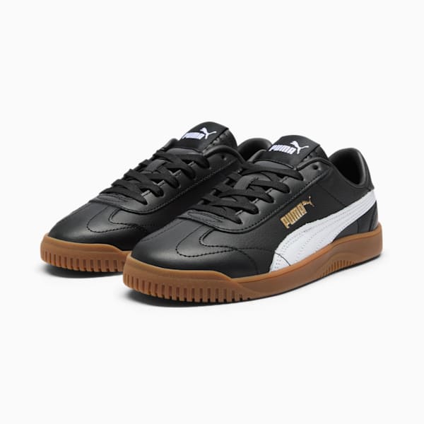 PUMA Club 5v5 Big Kids' Sneakers, PUMA Black-PUMA White-PUMA Gold, extralarge