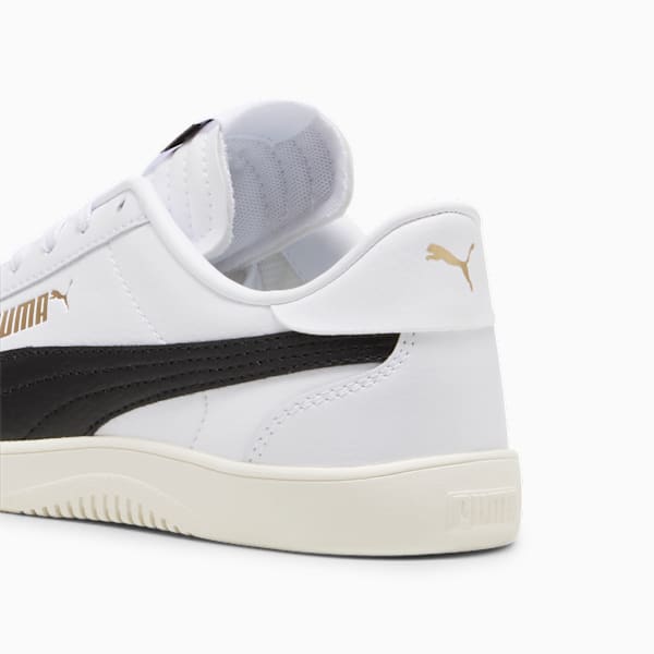 Sneaker PUMA Club 5v5 pour enfant et adolescent, PUMA White-PUMA Black-PUMA Gold, extralarge