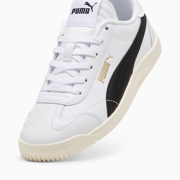 Sneaker PUMA Club 5v5 pour enfant et adolescent, PUMA White-PUMA Black-PUMA Gold, extralarge