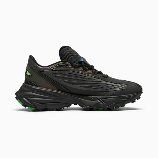 Tenis Spirex Casestudy para hombre, Flat Dark Gray-PUMA Black-Fluro Green Pes, extralarge