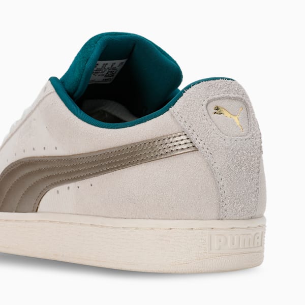PLAY LOUD Suede Sneakers, Warm White-Cold Green, extralarge-IND