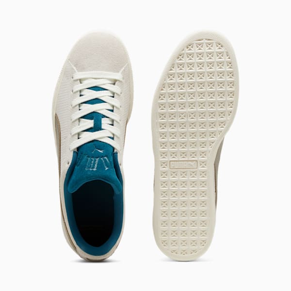 PLAY LOUD Suede Sneakers, Warm White-Cold Green, extralarge