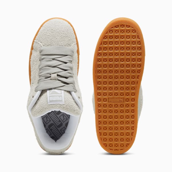 Tenis para mujer Suede XL Hairy, Feather Gray-Gum, extralarge