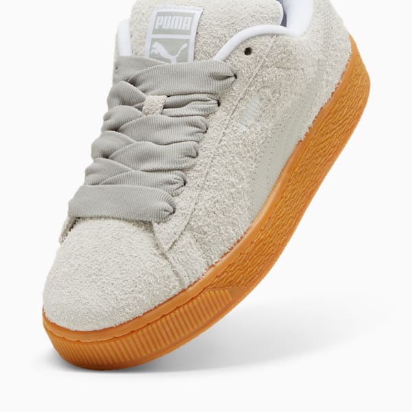 Tenis para mujer Suede XL Hairy, Feather Gray-Gum, extralarge