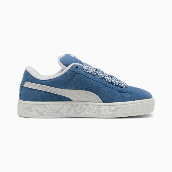 Suede XL Lace Women's Sneakers, Blue Horizon-PUMA White, extralarge