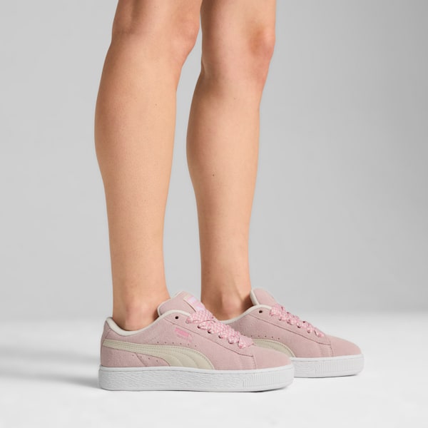 Tenis Mujer Suede XL Lace, Mauve Mist-PUMA White, extralarge