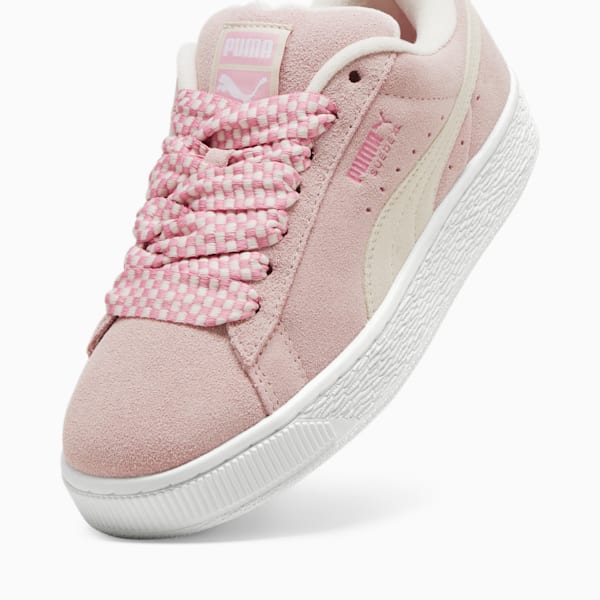 Tenis Mujer Suede XL Lace, Mauve Mist-PUMA White, extralarge