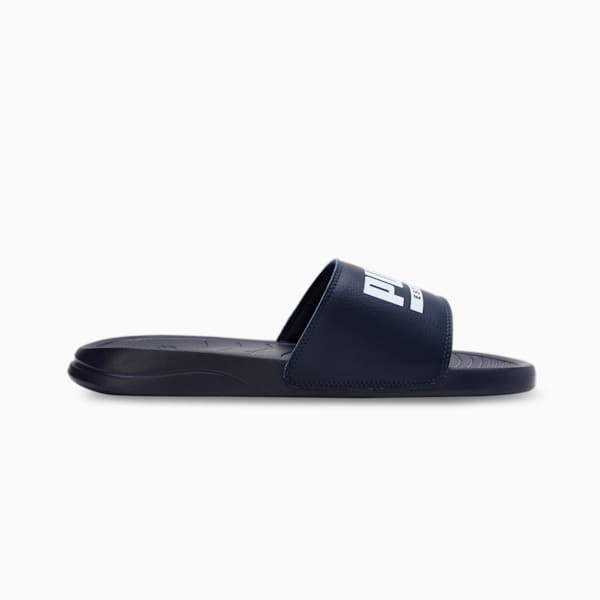 Popcat Pacify Men's Slides, PUMA Navy-PUMA White, extralarge-IND