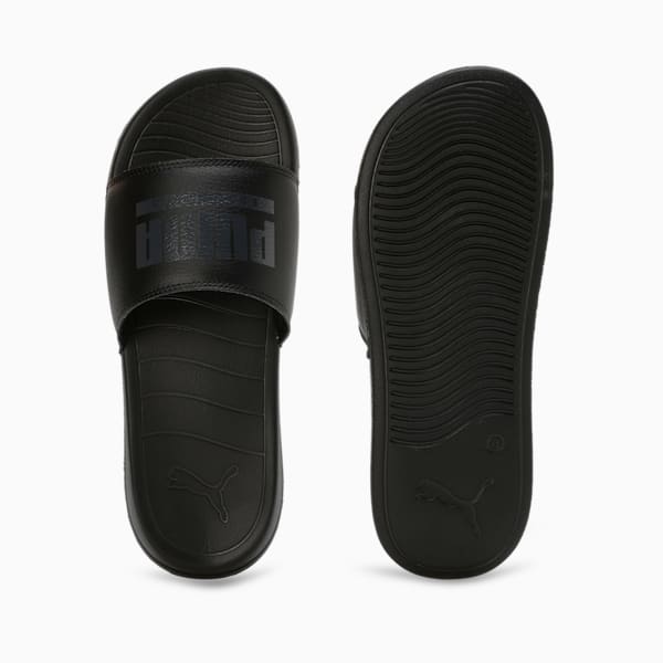 Popcat Pacify Men's Slides, PUMA Black-Strong Gray, extralarge-IND