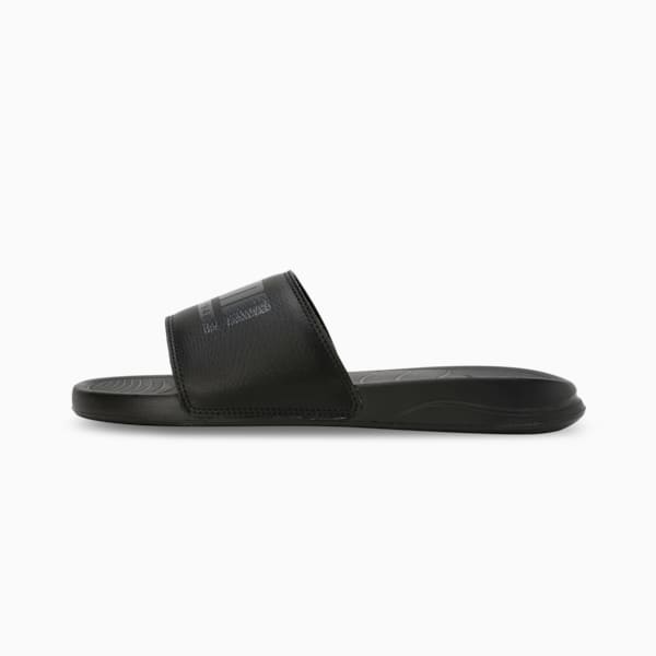 Popcat Pacify Men's Slides, PUMA Black-Strong Gray, extralarge-IND