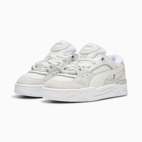 Sneakers PUMA-180 Lace II Femme, Vapor Gray-PUMA White, extralarge