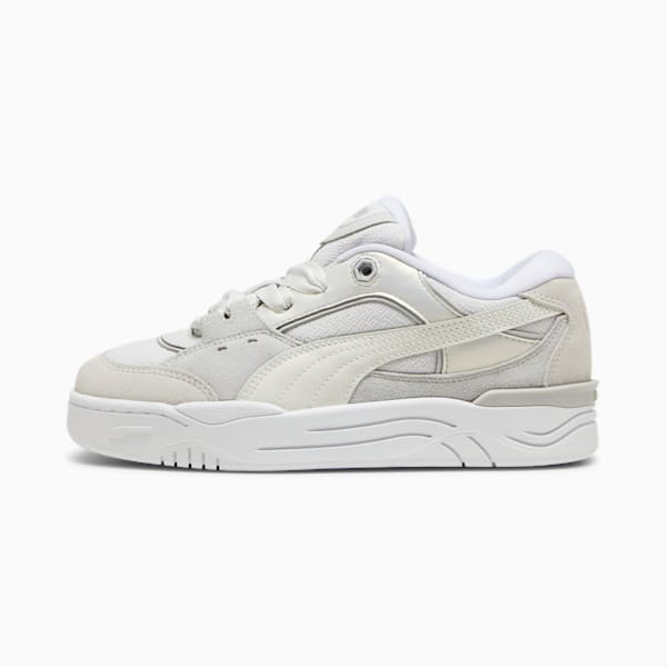 Sneakers PUMA-180 Lace II Femme, Vapor Gray-PUMA White, extralarge