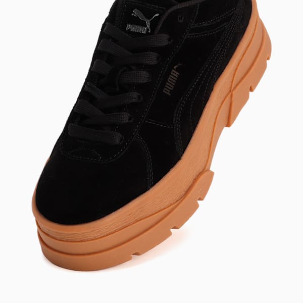 ウィメンズ リヴォ スウェード スニーカー, PUMA Black-PUMA Black, extralarge-JPN