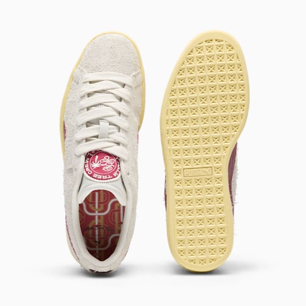 Sneakers PUMA x PALM TREE CREW Suede R, homme, Vapor Gray-Club Red, extralarge