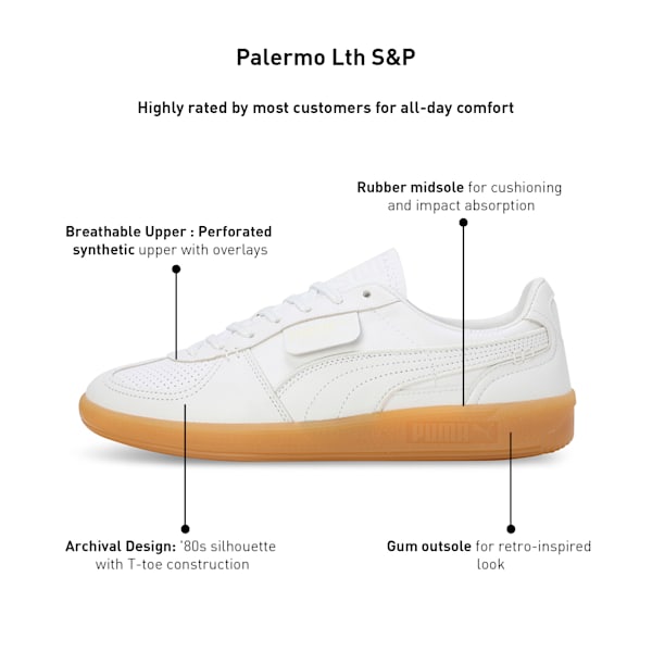 Palermo S&P Sneakers, PUMA White-Gum, extralarge-IND