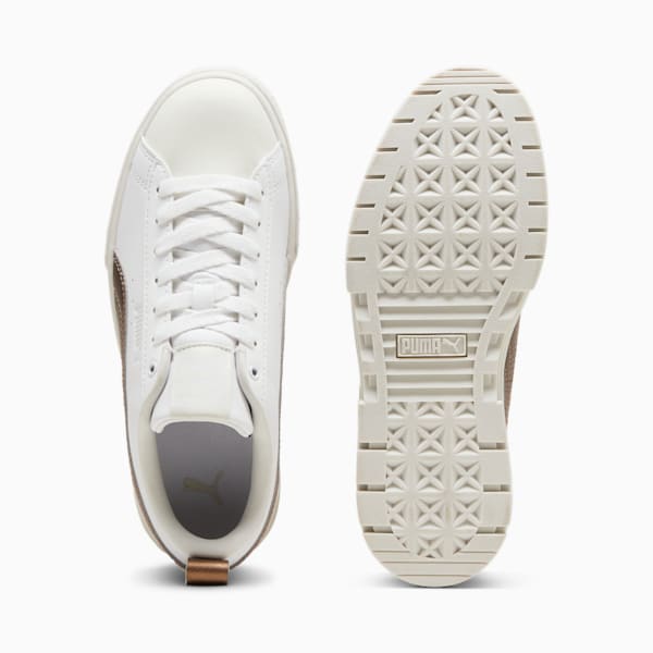 ウィメンズ メイズ グローアップ スニーカー, PUMA White-Vapor Gray, extralarge-JPN