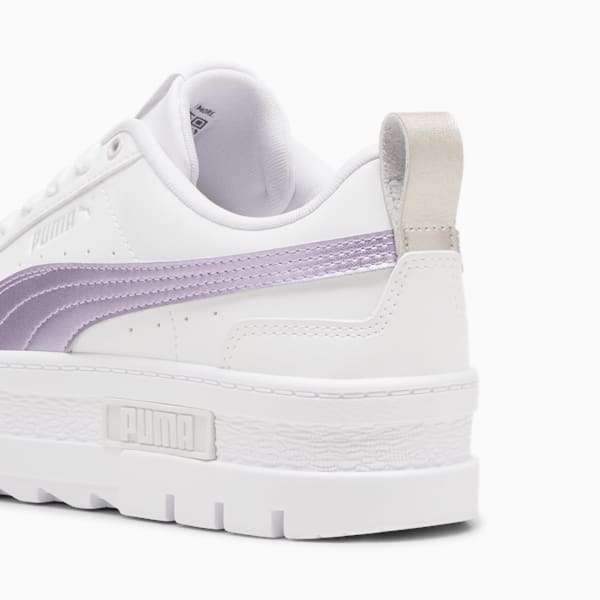 Mayze Glow-Up Women's Sneakers, PUMA White-Feather Gray, extralarge