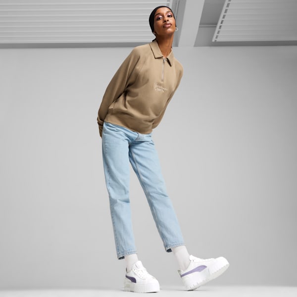 ウィメンズ メイズ グローアップ スニーカー, PUMA White-Feather Gray, extralarge-JPN