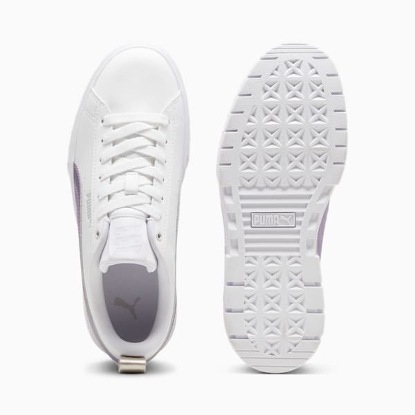 Mayze Glow-Up Women's Sneakers, PUMA White-Feather Gray, extralarge
