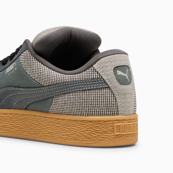 Zapatillas vaqueras XL gamuzadas, Shadow Gray-Warm White, extralarge