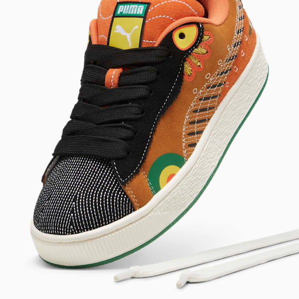Tenis XL DDLM de gamuza, Caramel Latte-PUMA Black, extralarge
