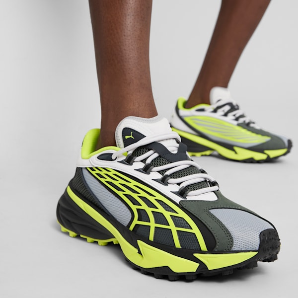 Tenis para hombre Spirex Scifi, Feather Gray-Electric Lime-PUMA Black, extralarge