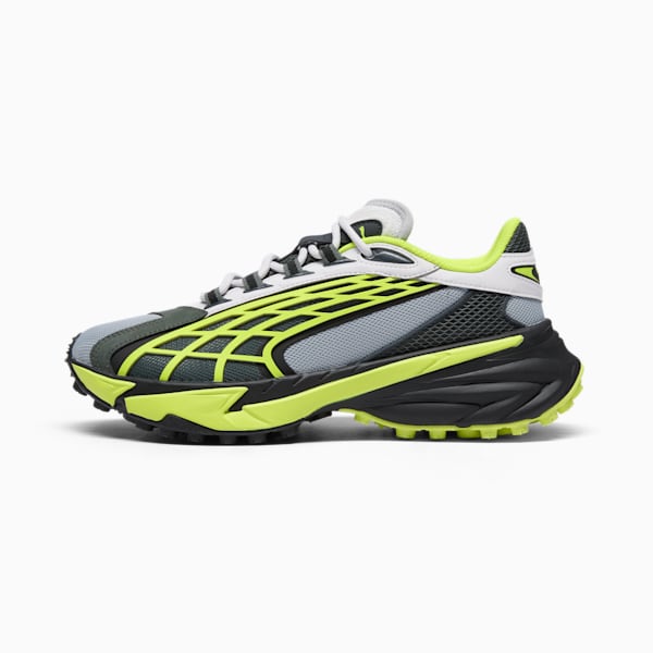 Tenis para hombre Spirex Scifi, Feather Gray-Electric Lime-PUMA Black, extralarge