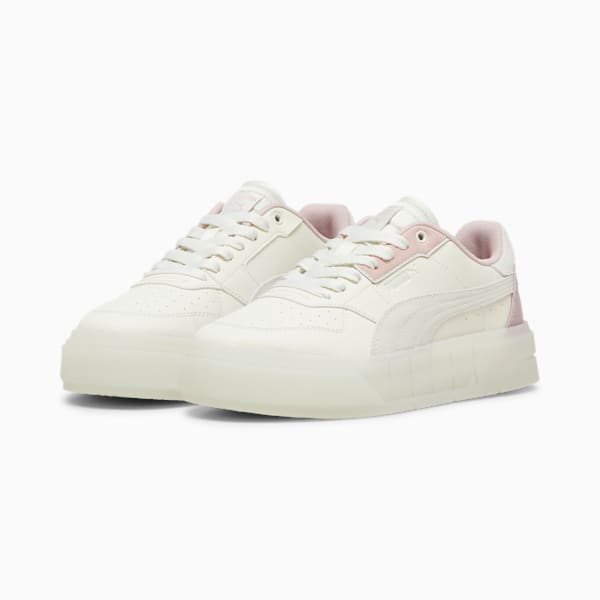Tenis Cali Court Alaska para mujer, Warm White-Vapor Gray, extralarge