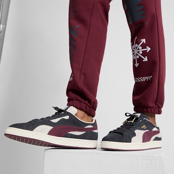 Tenis Suede Camowave We Are Legends Deeply Rooted, Strong Gray-Warm White-Aubergine, extralarge