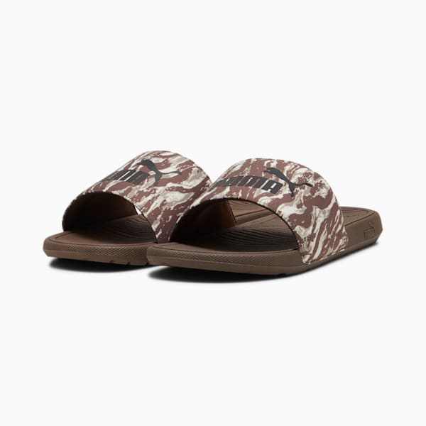 Cool Cat 2.0 Nature Slides, Dark Olive-PUMA Black-Oak Branch, extralarge