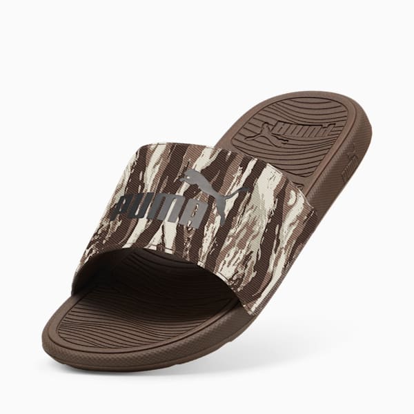Cool Cat 2.0 Nature Slides, Dark Olive-PUMA Black-Oak Branch, extralarge