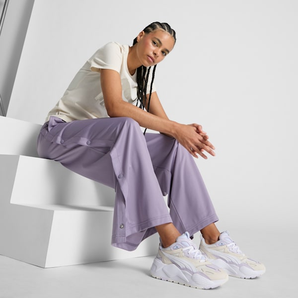 Tenis RS-X Efekt Premium para mujer, Warm White-Lilac Frost, extralarge