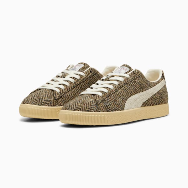 Tenis Clyde Harris Tweed, Chamomile-Sugared Almond, extralarge