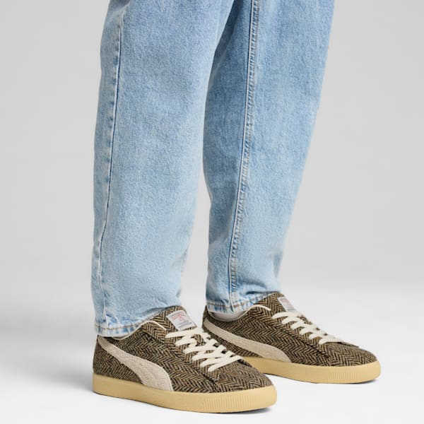 Clyde Harris Tweed Sneakers, Chamomile-Sugared Almond, extralarge