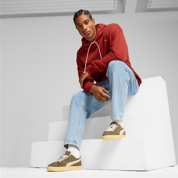 Sneakers Clyde Harris Tweed Unisexe, Chamomile-Sugared Almond, extralarge