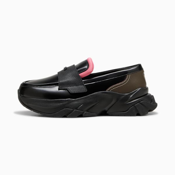 ウィメンズ LOAFYR INT スニーカー, PUMA Black-Strawberry Burst, extralarge-JPN