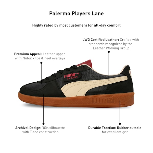 Palermo Players Lane Sneakers, PUMA Black-Intense Red, extralarge-IND