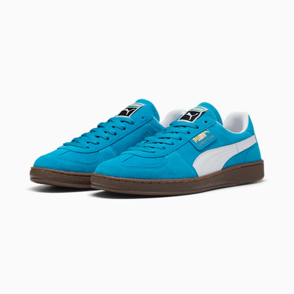 Super Team Suede Sneakers Unisex, Tropical Blue-PUMA White, extralarge-GBR