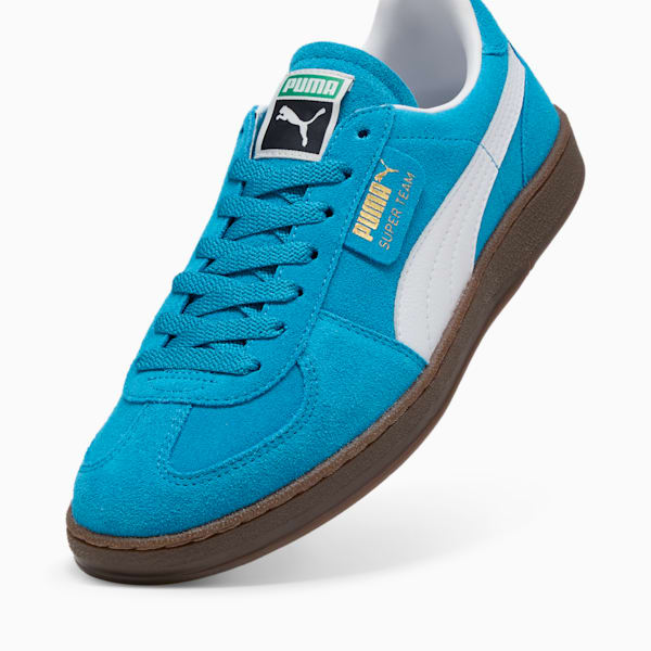 Super Team Suede Sneakers Unisex, Tropical Blue-PUMA White, extralarge-GBR