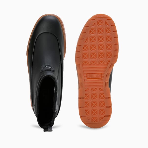 Mayze Wellis Leather Mid Women's Sneakers, PUMA Black, extralarge-IND