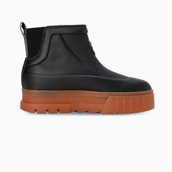 Mayze Wellis Leather Mid Women's Sneakers, PUMA Black, extralarge-IND