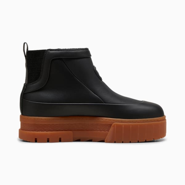 Botas Mayze Wellis Cuero Mid para mujer, PUMA Black, extralarge