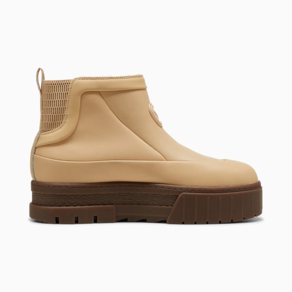Mayze Wellis Leather Mid Women's Boot, Sand Dune, extralarge