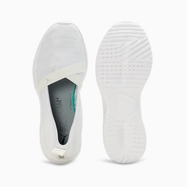 Adelina Space Metallics Women's Shoes, PUMA White-Matte Silver-PUMA Silver, extralarge-IND